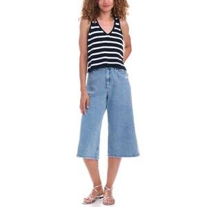 NEW SPLENDID deirdre sweater tank top in navy/white